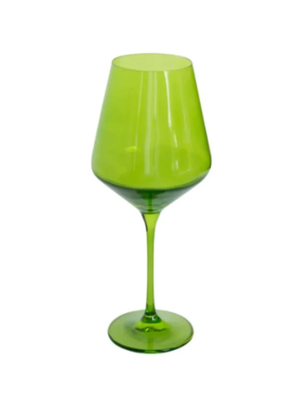 Estelle Colored Glass Wine Stemware Forest Green - Picture 1 of 6
